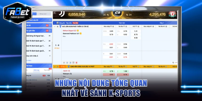 Những nội dung tổng quan nhất về sảnh K-Sports
